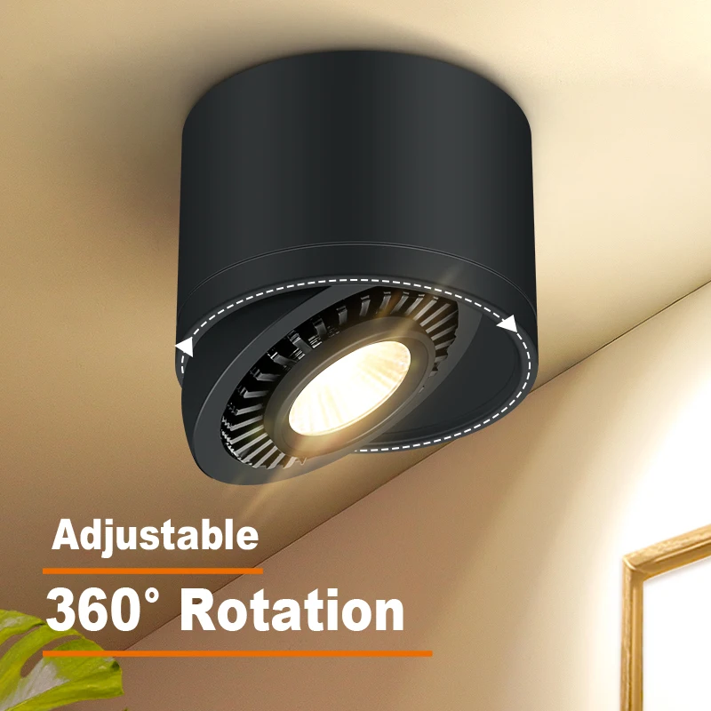 Фото Потолочный светильник [DBF], потолочный светильник 5 Вт, 7 Вт, 9 Вт, 15 Вт, светодиодный прожектор COB, AC110/220 В №3