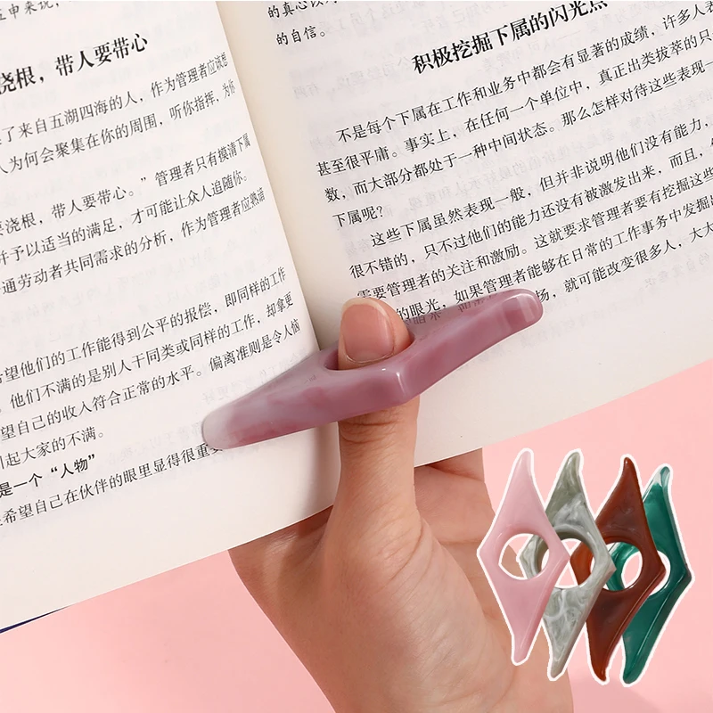 

Thumb Book Support Book Page Holder Reading Aid School Stationery portable Bookmark Resin Durable Expander Thumb Book Support