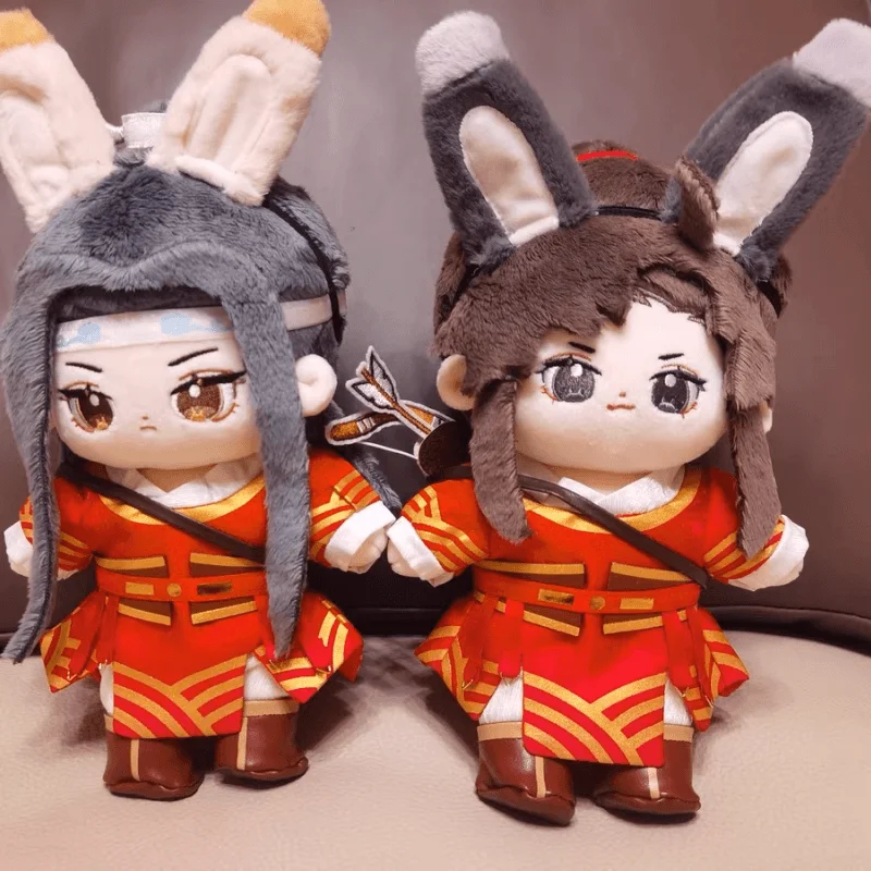 

Оригинальная кукла МО дао Zu Ши мдзс Вэй усян Lan Wangji плюшевая 20 см Одежда Игрушка костюм для верховой езды милый Аниме Косплей Подарки