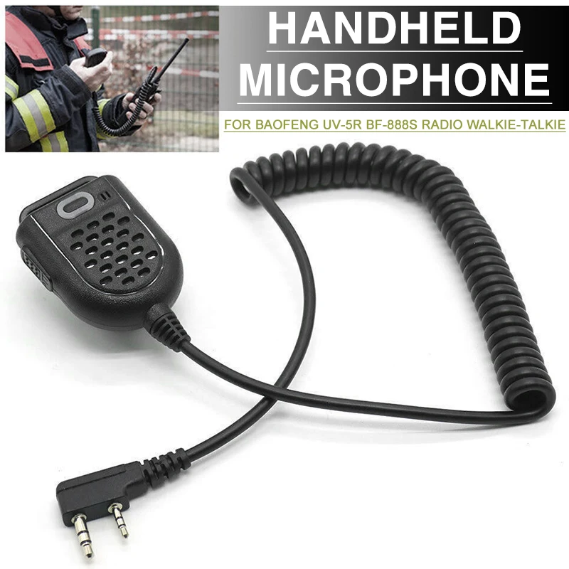

Mayitr 1pc BF-888S Handheld Speaker Hand Microphone Radio Mic Portable Walkie Talkie Fit For Baofeng Multiple Models