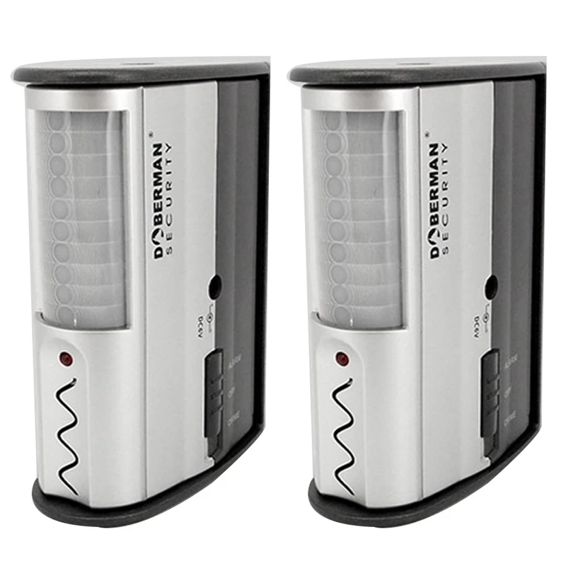 

2X Doberman Security Infrared Technology Security Alarm, White (SE-0104)