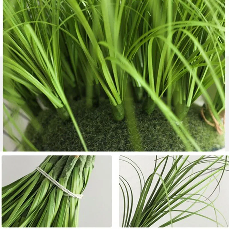 35-60cm Artificial Leaf Simulation Leaf Onion Grass Flower Decoration Flower Arranging Lawn Engineering Simulation Fake Plants images - 6