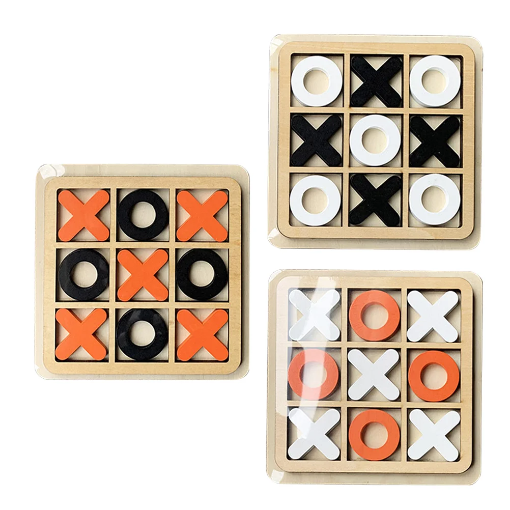 

3 Sets Toe Coffee Table Accessories Patio Decor Decorations Water Toys Wooden Games Living Room Desktop