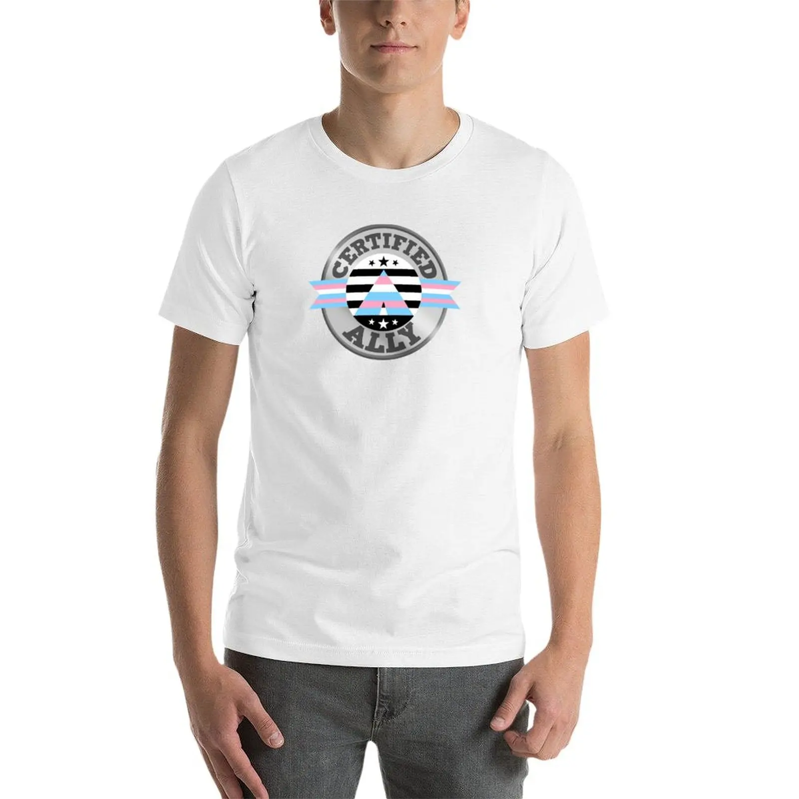 Сертифицированная футболка со значком Trans Ally одежда с рисунком лабу в стиле аниме