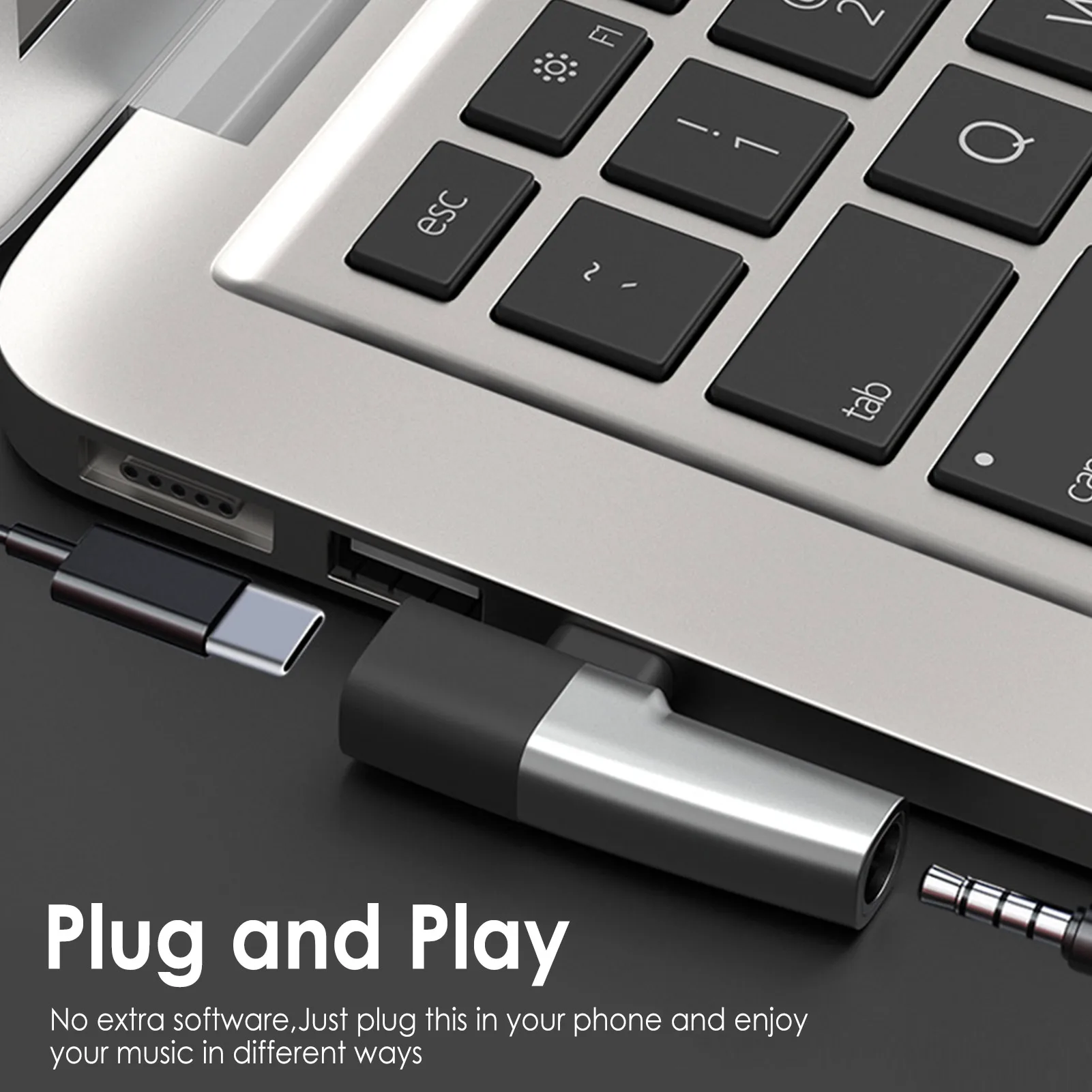 Переходник для наушников с USB Type C на 3 5 мм AUX Jack аудиоадаптер Samsung Galaxy S21 Ultra Note 20 Plus