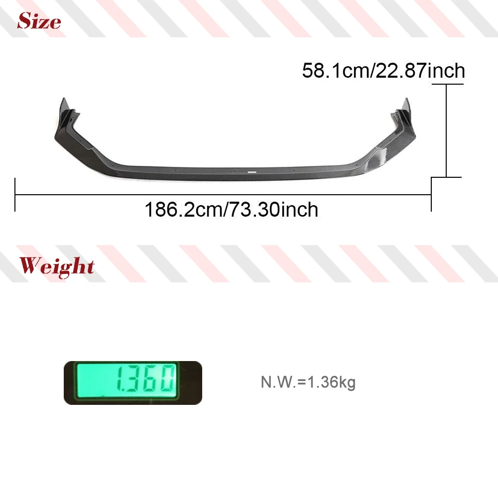 Передний бампер автомобиля для Honda Civic Type R 11th 2022 2023 передний спойлер из