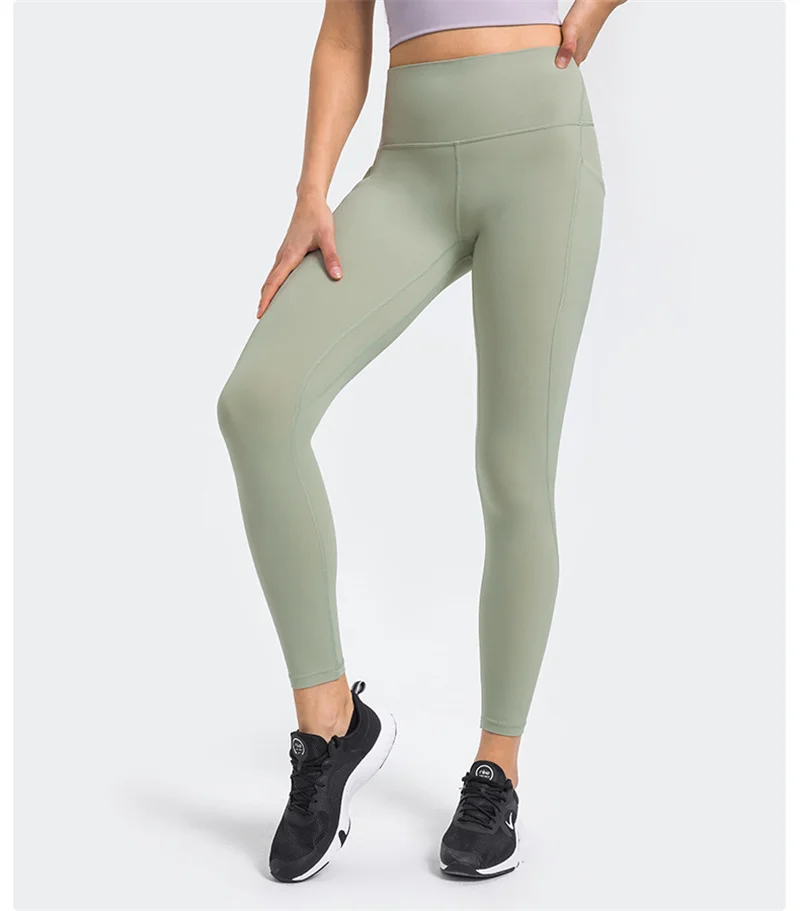 

LULU YOU LIKE 2022 Women Running Tight High Waist Butter Soft Pant Top Quality Side Pockets Legging Tummy Control Sport Legging