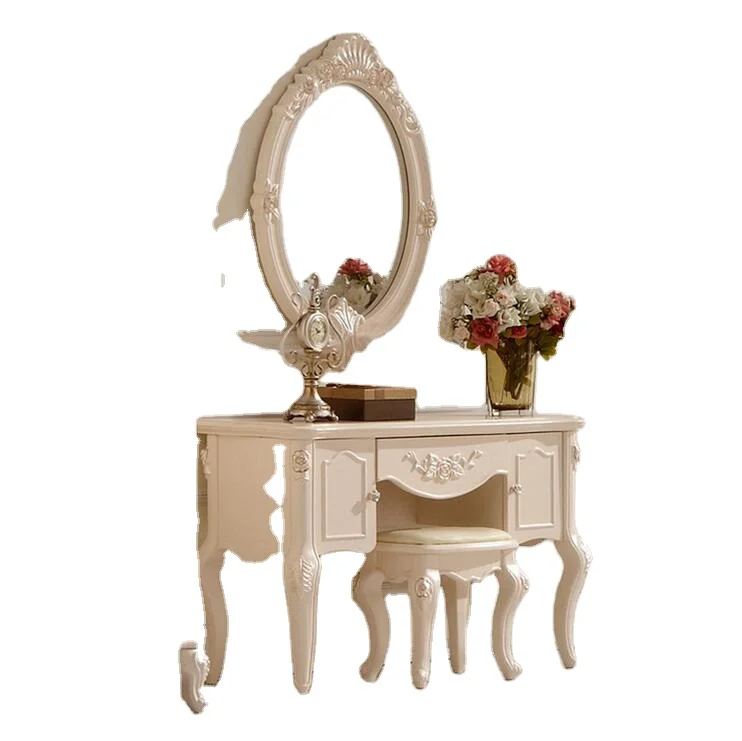 

Европейский зеркальный стол, античная мебель для спальни, французский туалетный столик p10204