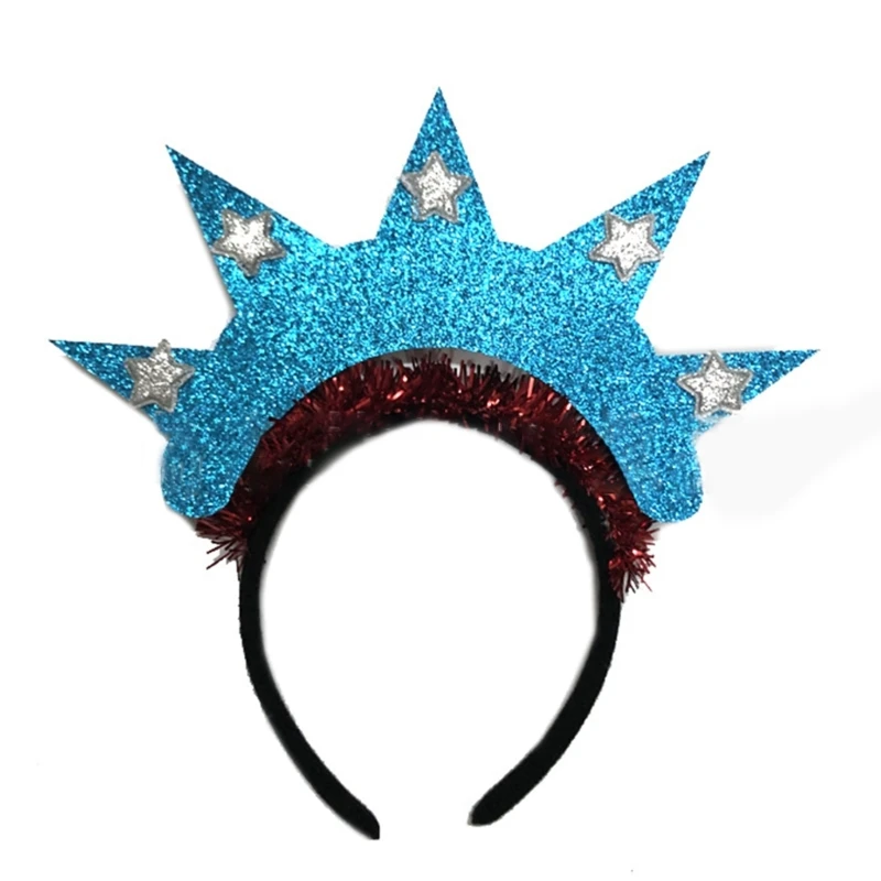 

Головная повязка 449B 4 июля HaloCrown Статуя Свободы головная Повязка На Голову Статуя Свободы повязка в виде короны День Независимости