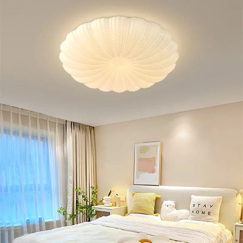 

Светильник для спальни, белый корпус, потолочные светильники, светодиодные Современные минималистичные светильники для гостиной, коридора, потолосветильник светильники с теплой звездой, декоративная лампа