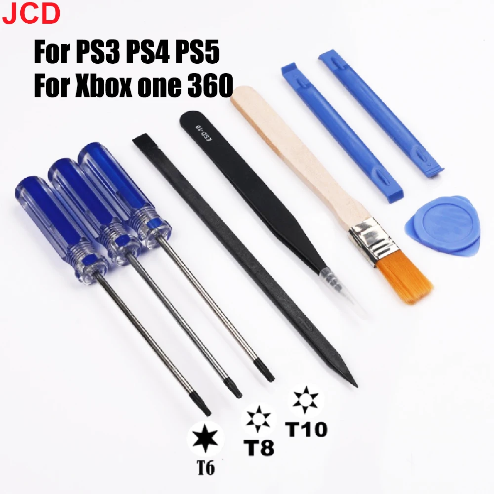 

1set For Xbox one Series S X 360 Controller Handle T6 T8 T10 Screwdriver Tool Kit For PS3 PS4 PS5 Game Console Screw Driver Set