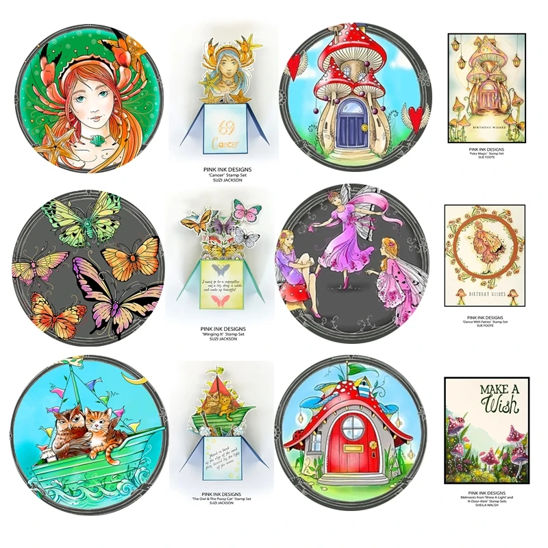 

Clear Stamps For 2023 New Scrapbooking Winging It Cancer A-Door-Able Gemini Dance With Fairies Fairy Magic Paper Making Craft