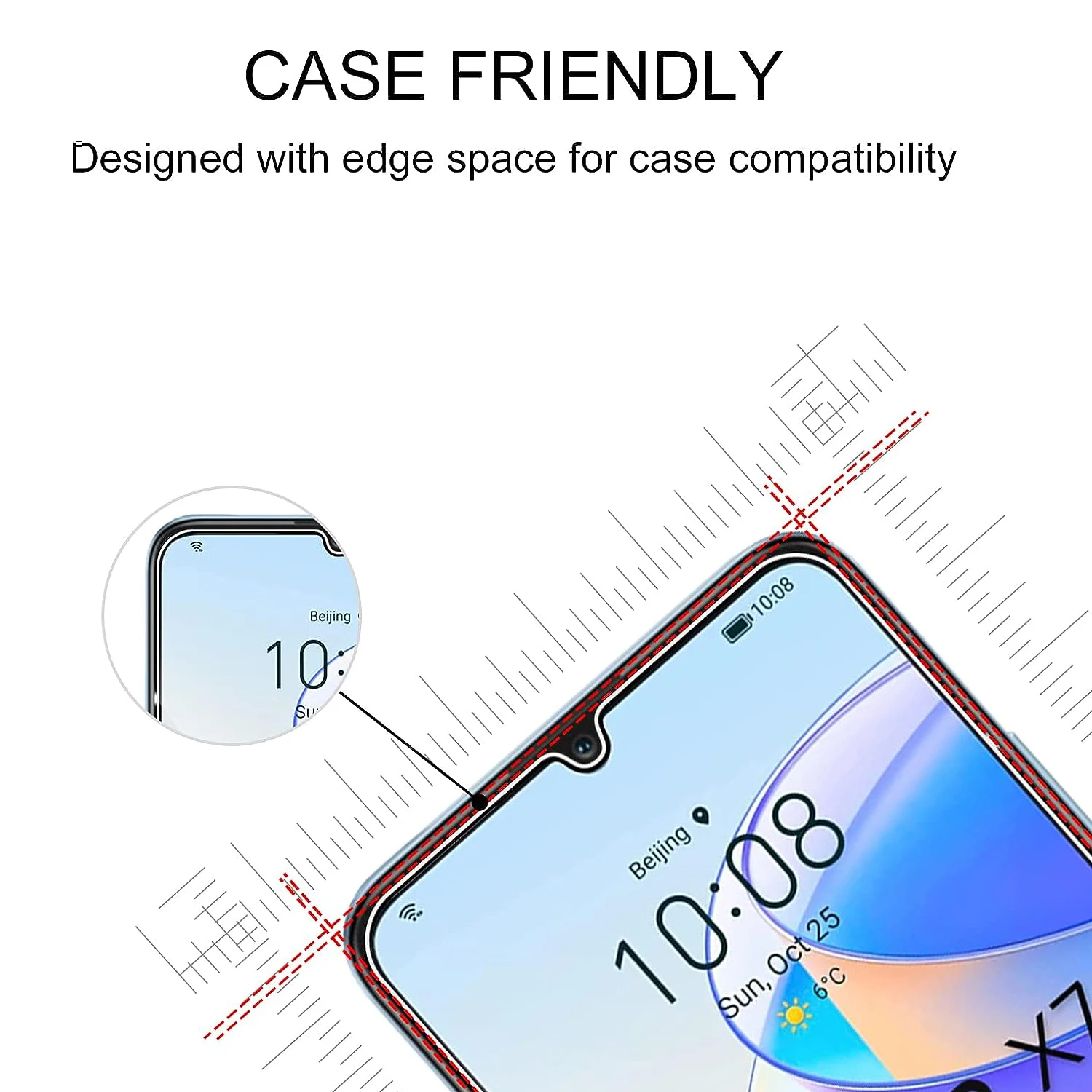 2 шт./4 шт. закаленное стекло для Honor X7 X7a Защитная стеклянная пленка экрана