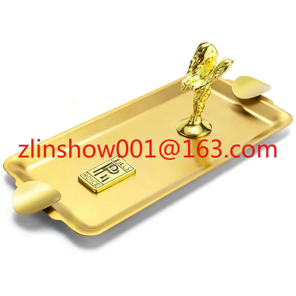 Пепельница для сигар Xiaojin с бронзовым дном большая титановая металлическая