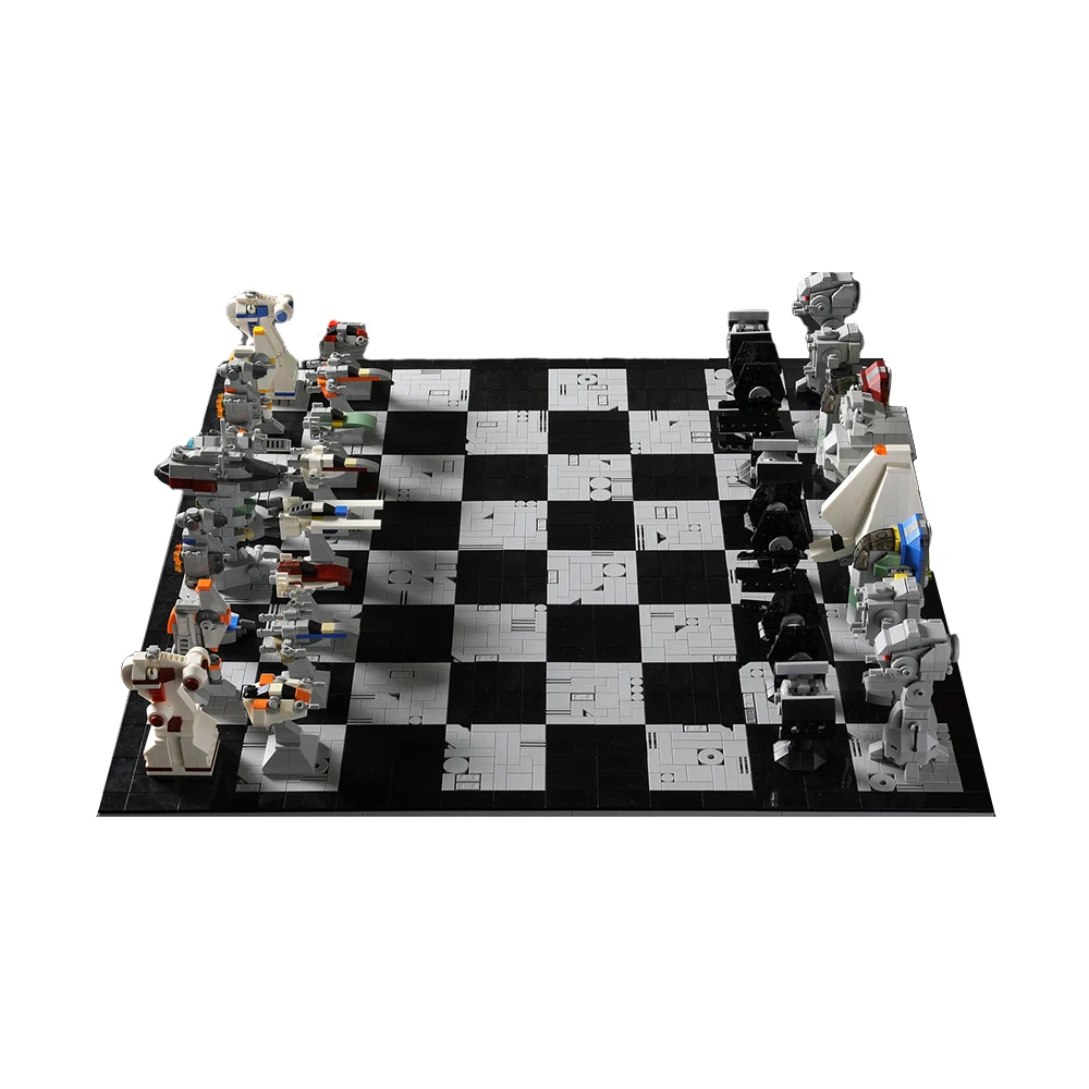 

MOC Game of Galaxies Chess Board Building Blocks Set Space Wars Battle of Hoth Republic Fighter Detection Robot Model Toys Gifts
