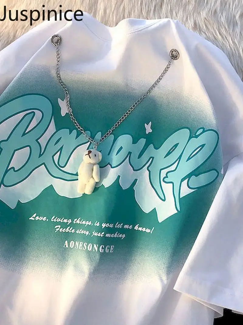 

Женская футболка в стиле хип-хоп, с коротким рукавом