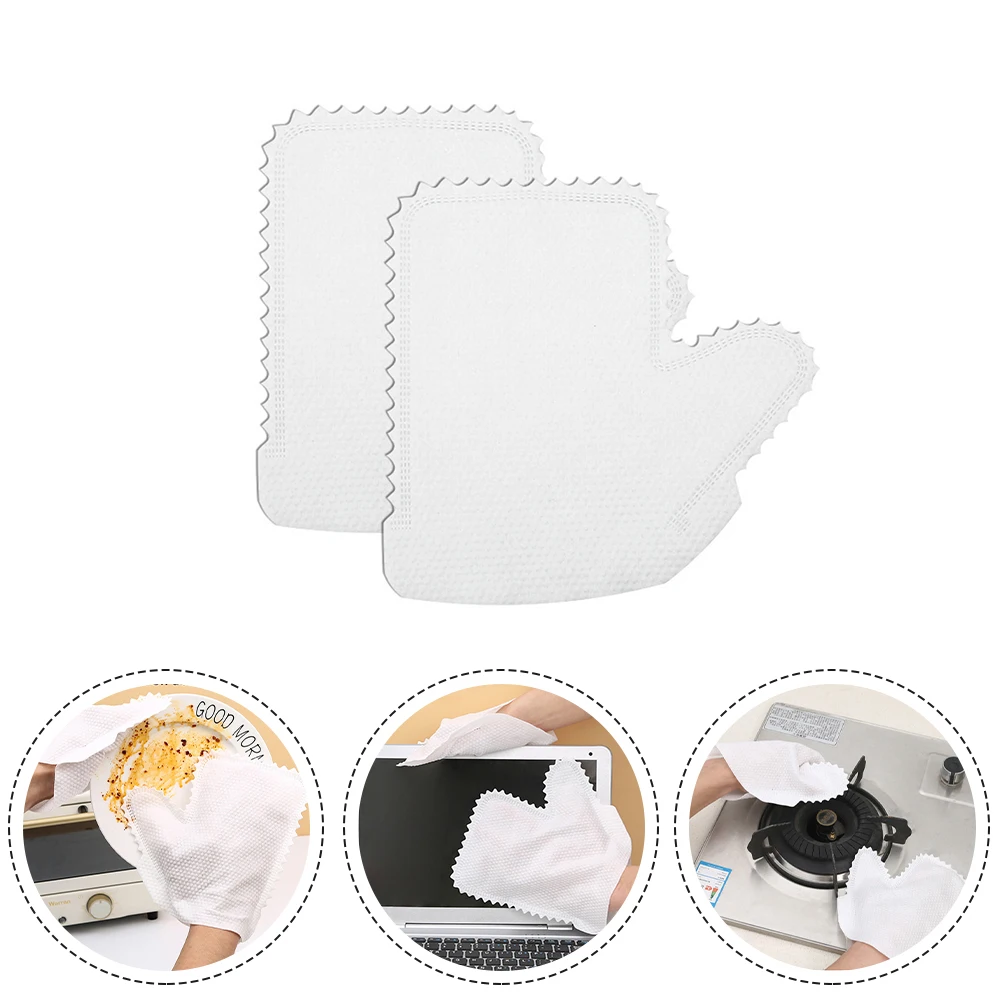 

20pcs/Set Disposable Dust Removal Gloves Non-Woven Fabric Cleaning Gloves Wet Dry Kitchen Towel Gloves Household Cleaner Tool