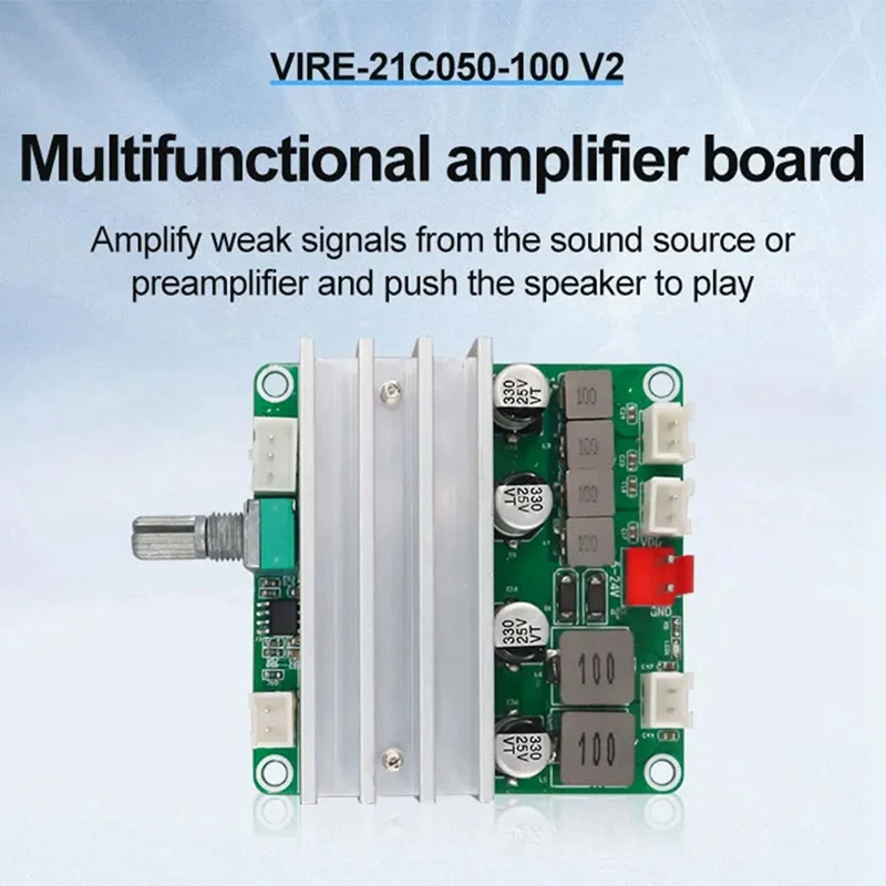 Плата цифрового усилителя мощности звука 2 1-канальный 2X50 Вт и 100 12 В-24 В