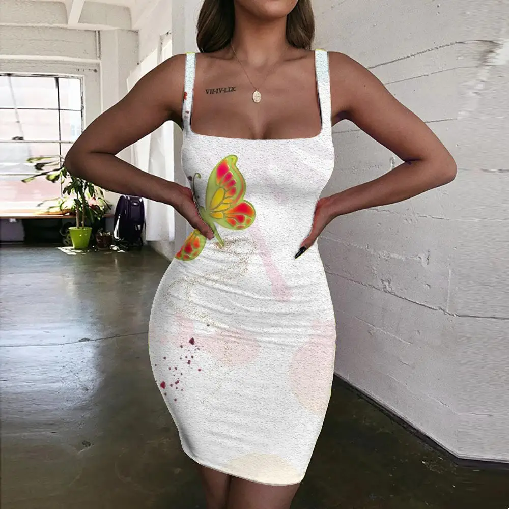 

Женское платье в стиле бохо, с 3D-принтом