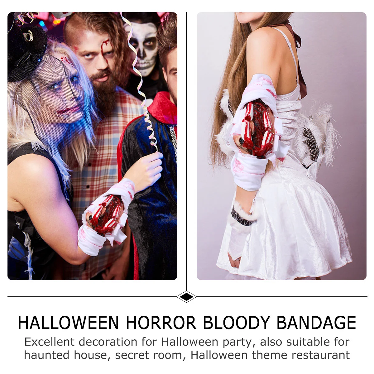 

Party Decoration Blood Bandage Accessory Decorations Pattern Props Cloth Halloween Scary
