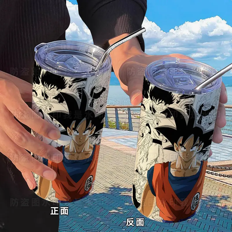 Соломенная чашка Dragon Ball Z с анимацией Гоку детская для воды мужская и женская