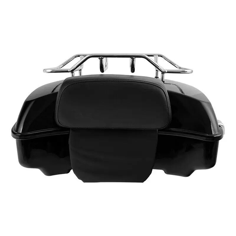 Фото Нарезной багажник для мотоцикла, стойка, спинка для Harley Tour Pak Touring Road King 2014-2023 №5