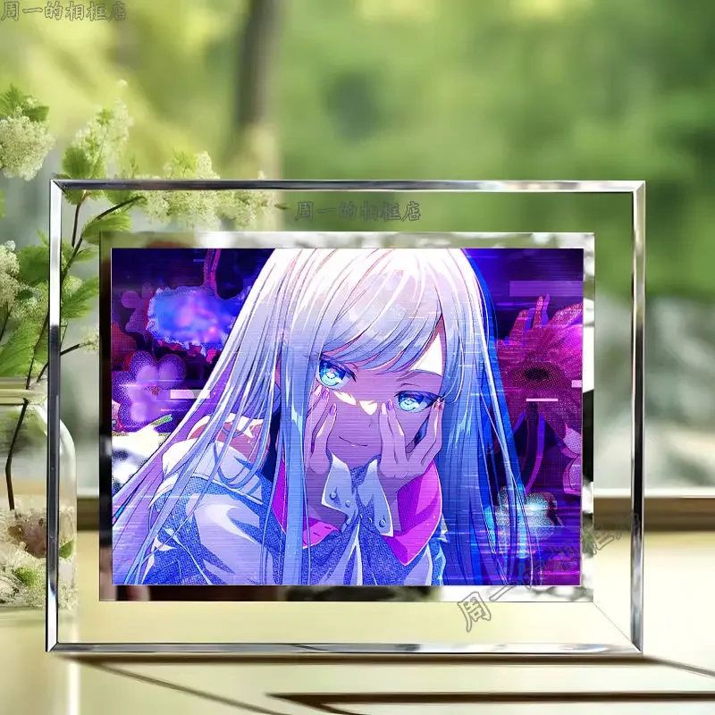 Project Sekai 25 Nightcord Yoisaki Kanade Красочная сценическая картина Рамка из хрустального