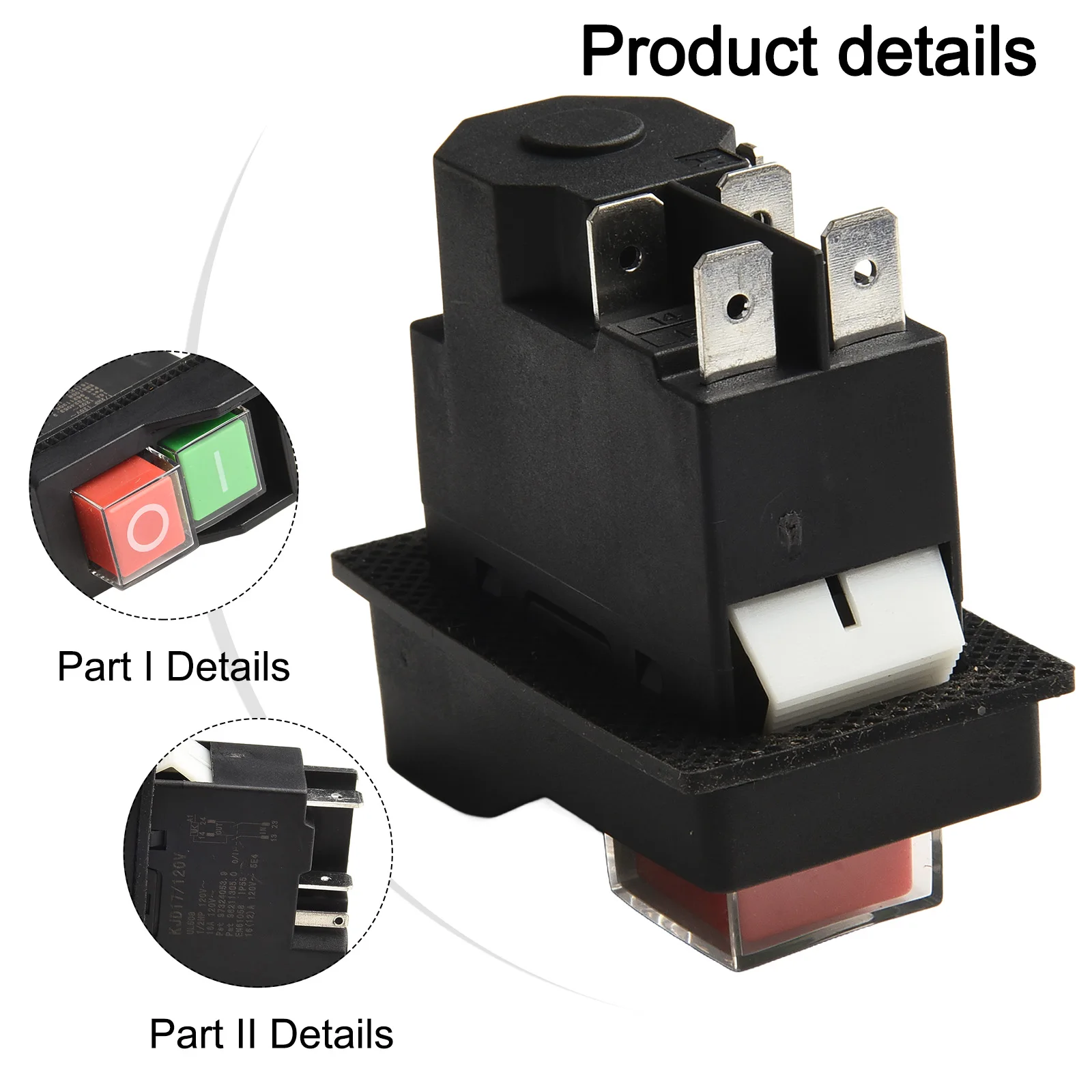 KJD17/120 В водонепроницаемый электромагнитный кнопочный переключатель 5Pin Kjd17 120