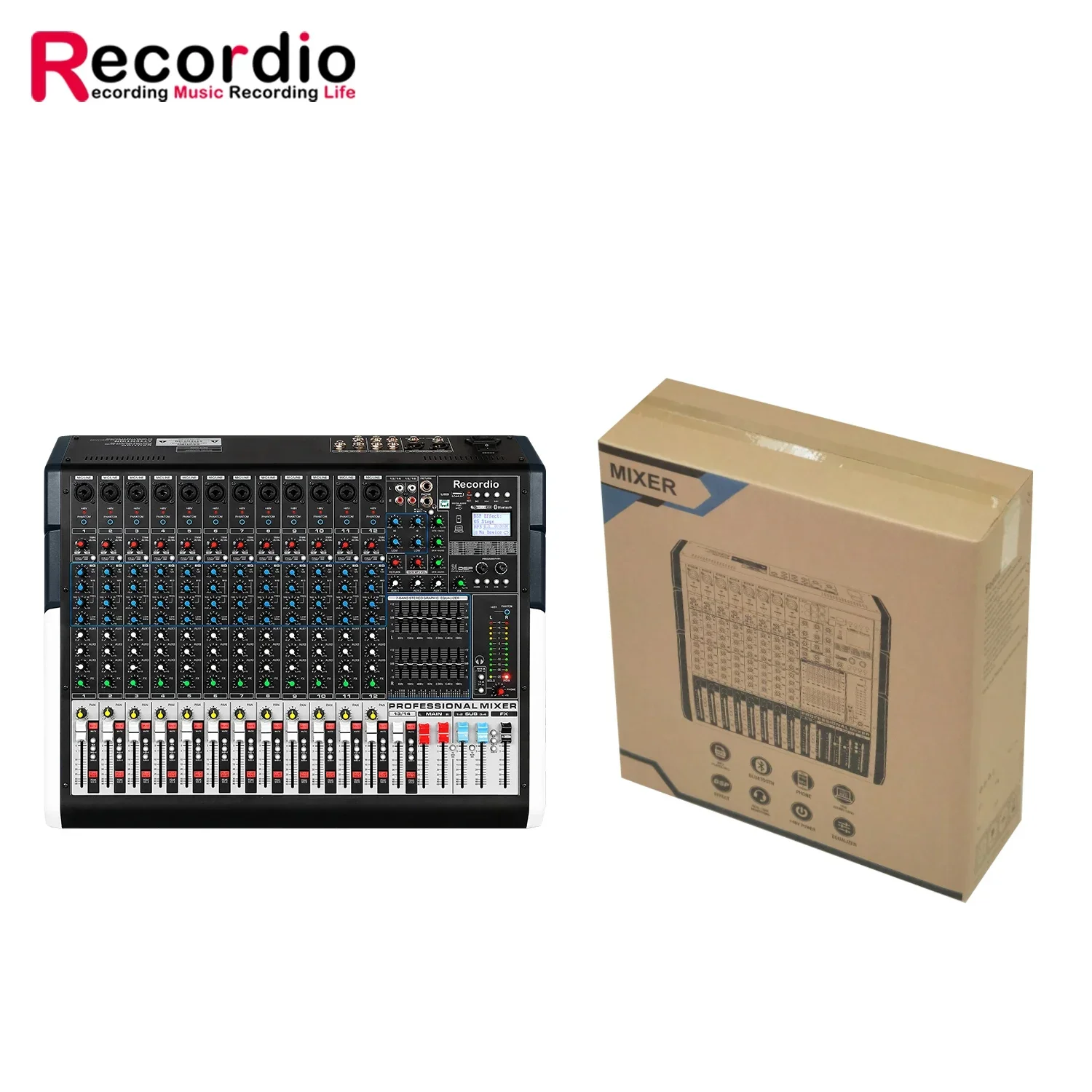 GAX-TFS16 OEM Микшерная консоль Аудио 16-канальный USB-запись Микширование живого звука