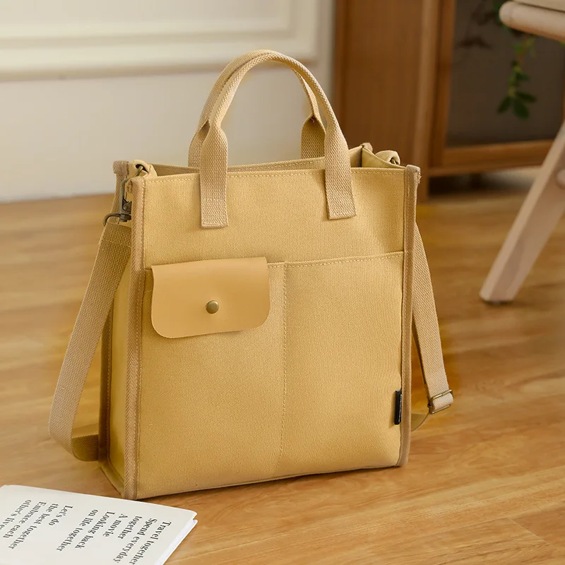 Кожаная сумка через плечо Morandi с верхней ручкой холщовая квадратная сумочка