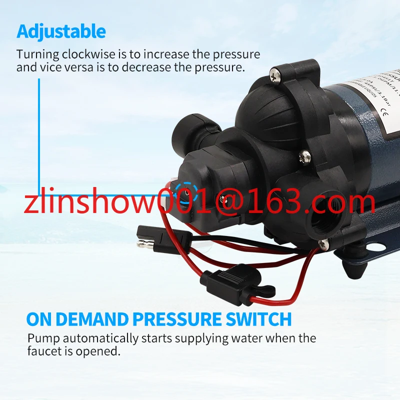 HY-30451T 12 В 3GPM 45 фунтов на кв. дюйм электрический насос для пресной воды с питанием