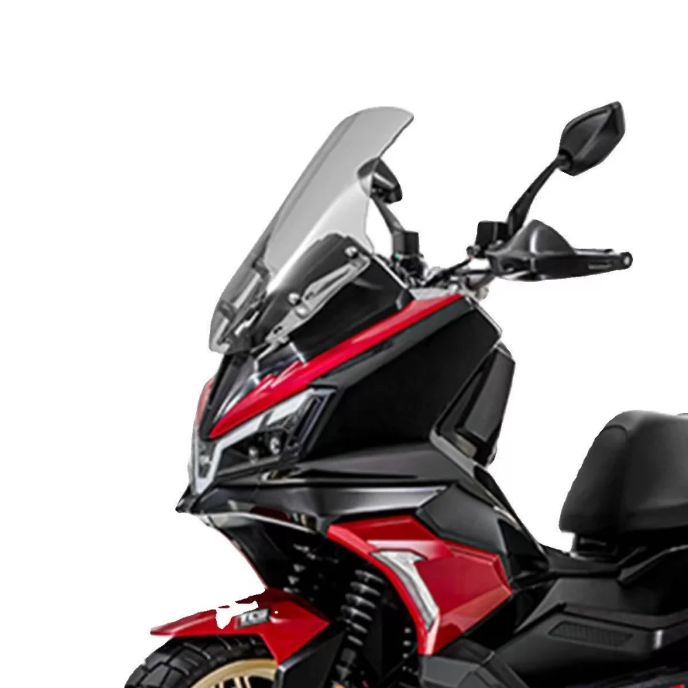 Фото Ветровое стекло SYM Husky 300 ADV Tall Front Windshield, туристический аксессуар, утолщенная панель из поликарбоната, защита от ветра и брызг - Ветровое стекло для мотоцикла №5