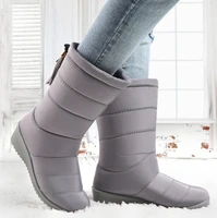 winter new womens calf waterproof snow boots warm fur womens boots plus velvet womens boots outdoor walking casual shoes 2022