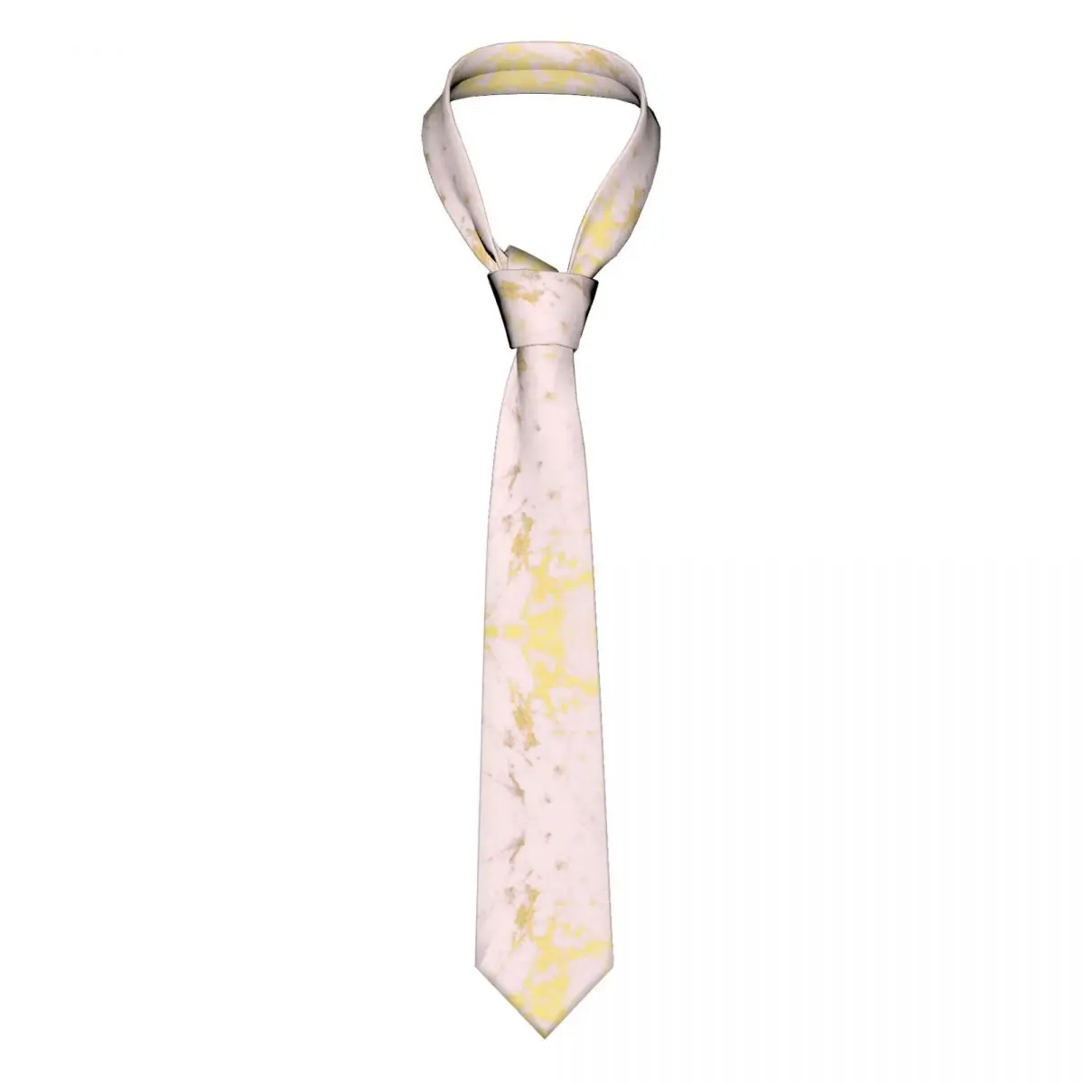 

Blush Rose Gold Marble Necktie Men Women Silk Polyester 8 cm Narrow Pink Minimal Modern Nordic Neck Ties Gravatas Business
