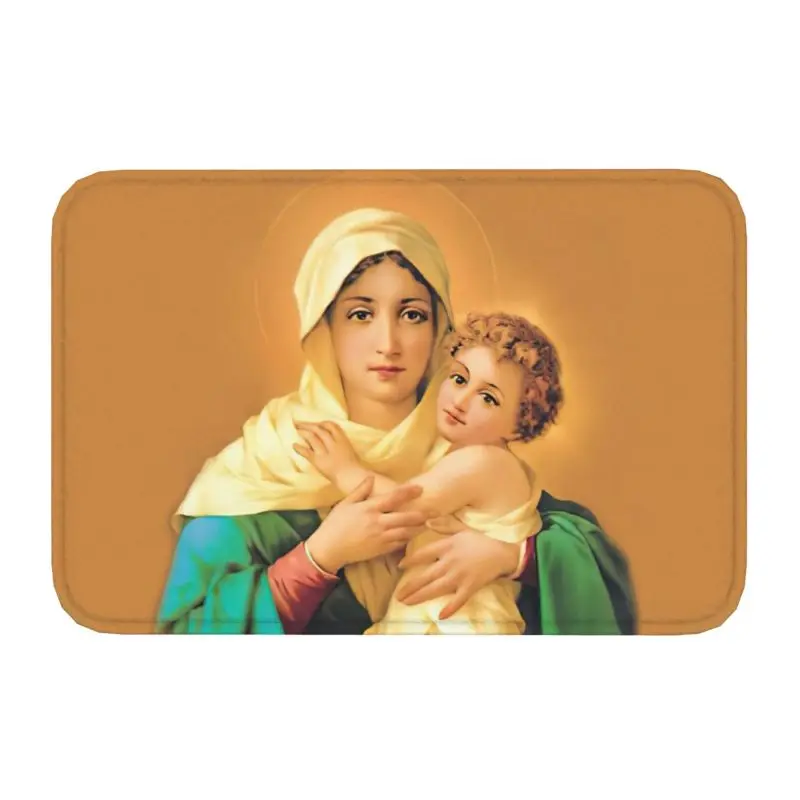 

Напольный коврик с изображением нашей леди шотенстатта, противоскользящий, для входа в фотостудии, Дева Мария, католический, Святого коврик...