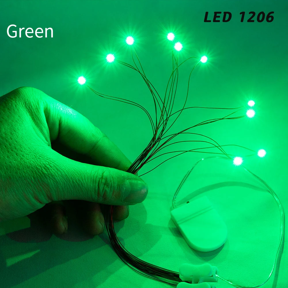 Светодиодные лампы SMD 1206/0805/0603 + батарейная коробка 3В