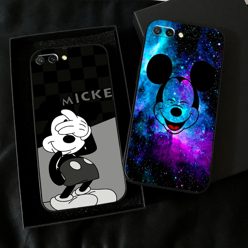 

Cute Mickey Minnie Mouse For Huawei Honor 10X 9X Lite Pro For Honor 10 10i 9 9A Phone Case Soft Liquid Silicon Coque Funda
