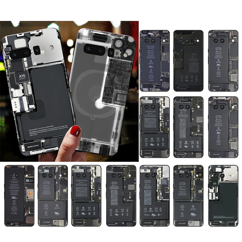 

Phone Case for Google Pixel 7 Pro 7 6A 6 Pro 5A 4A 3A Pixel 4 XL Pixel 5 6 4 3 XL 3A XL 2 XL Motherboard Circuit board Case