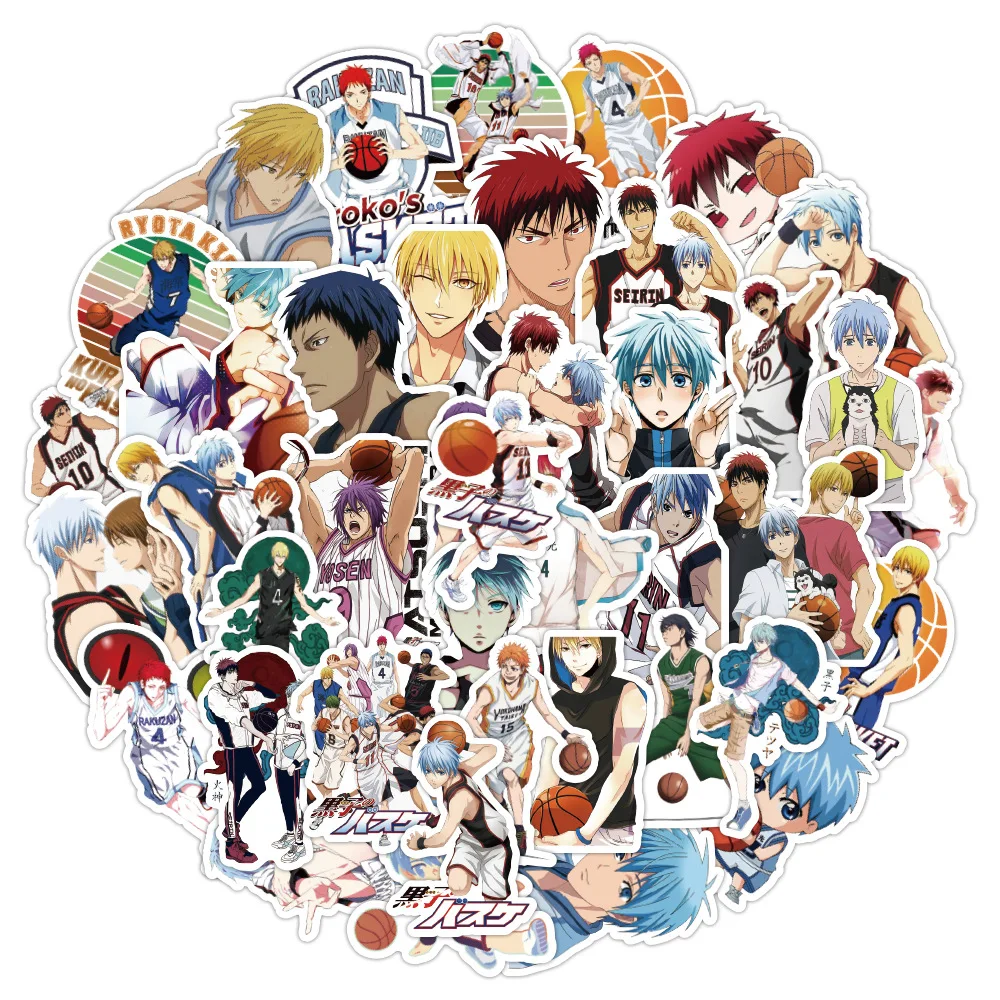 

50 New Kuroko Basketball Graffiti Stickers Waterproof Removable Notebook Skateboard Luggage Motorcycle Stickers