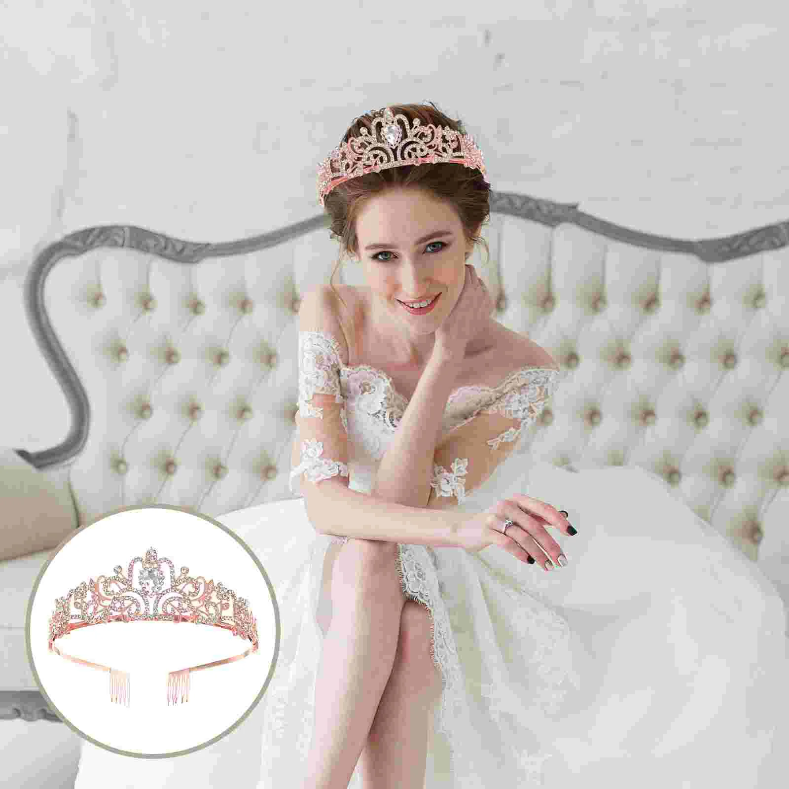 

Tiara Birthday Wedding Bride Tiara Hair Accessory for