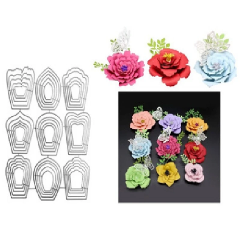 

Hollow Ring Cutting Dies Stencil Scrapbooking DIY Album Stamp Paper Card