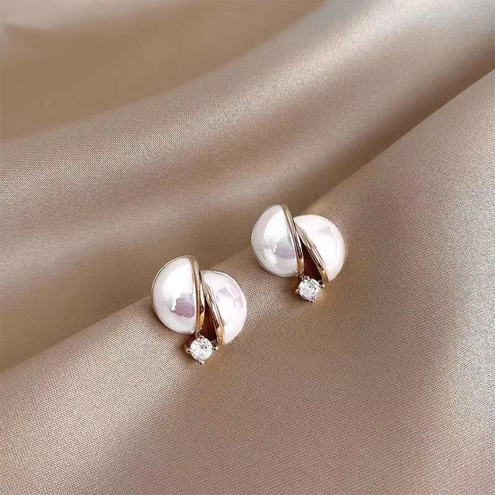

2022 New High-end Design Sense Net Red Temperament Pearl Earrings Fashion Simple Trend Silver Needle S925 Earrings Female