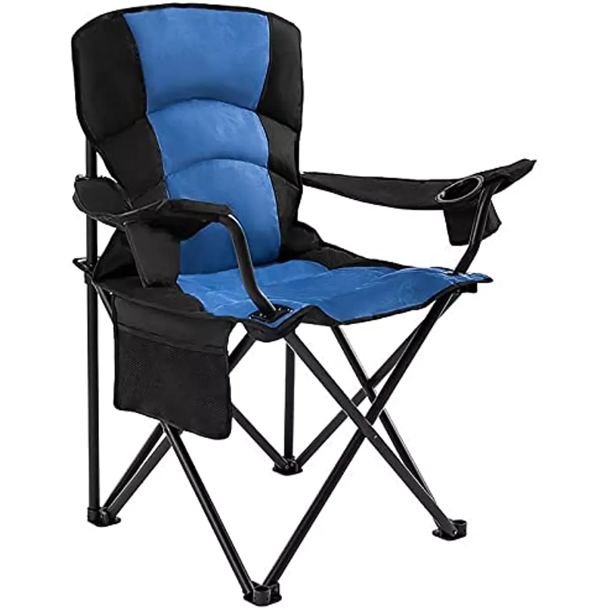 

Homcosan Folding Camping Chair Quad Chairs Portable Large Heavy Duty Support 440lbs Thicken 600D Oxford Padded