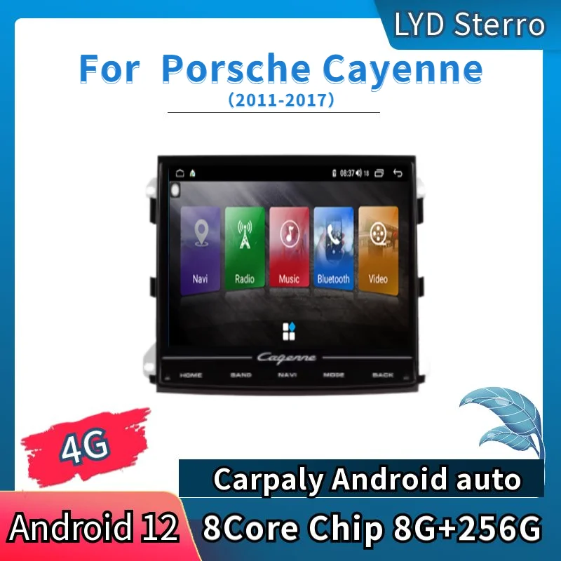 

LYD For Porsche Cayenne 2011-2017 Android 12 Car Multimedid Player Auto Radio GPS Buletooth Navigation Stereo 8Core Chip 8G+256G