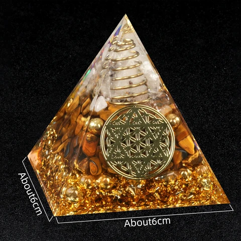 Пирамида из розового кварца 6 см