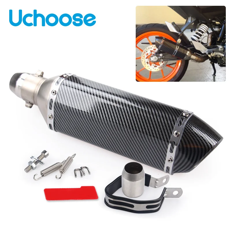

51mm Universal Accessories Motorcycle Exhaust Pipe Modified Muffler Pipe MOTO Off-road Vehicle Loud Domineering Free Shipping