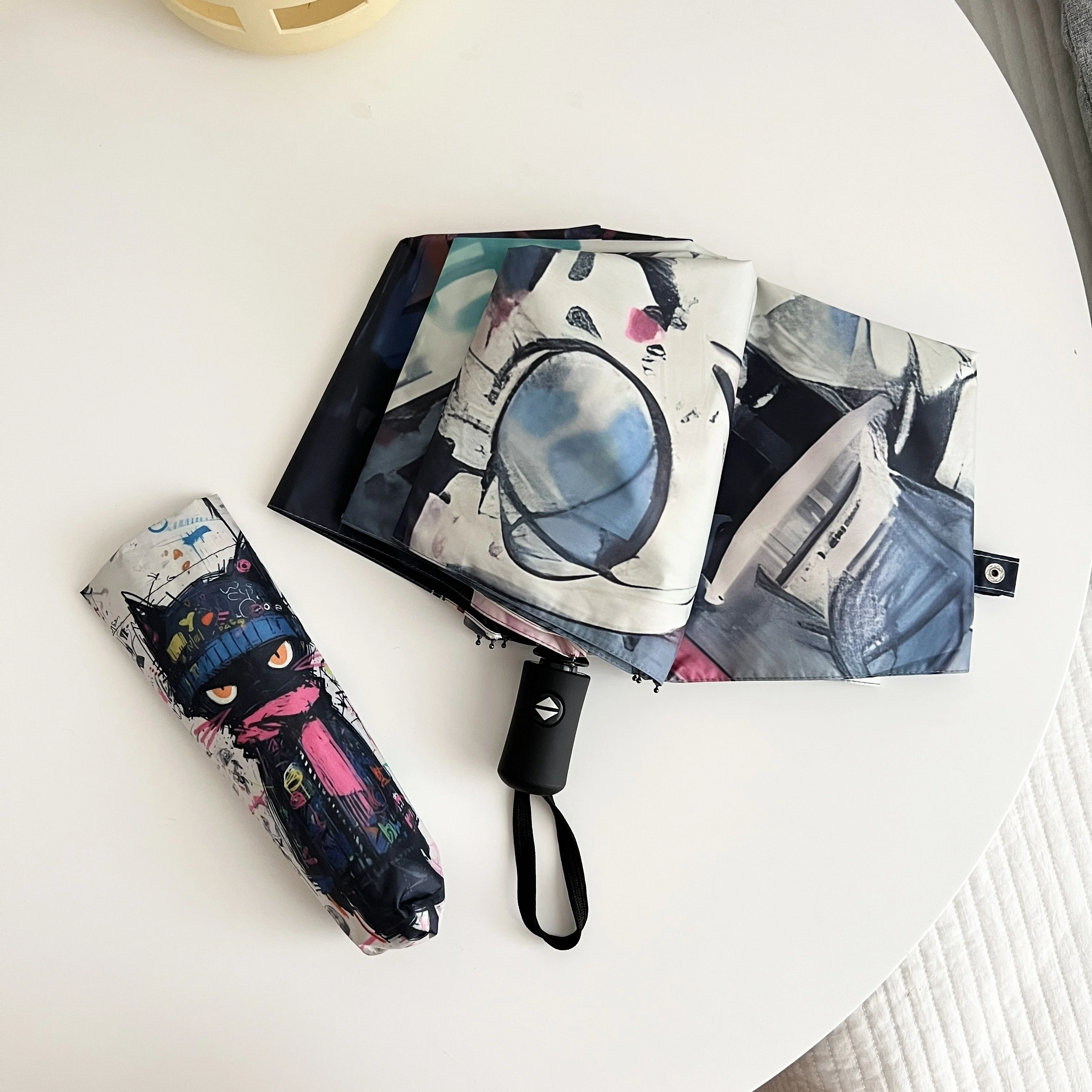 

Автоматический складной зонт-трость Graffiti "Кот"