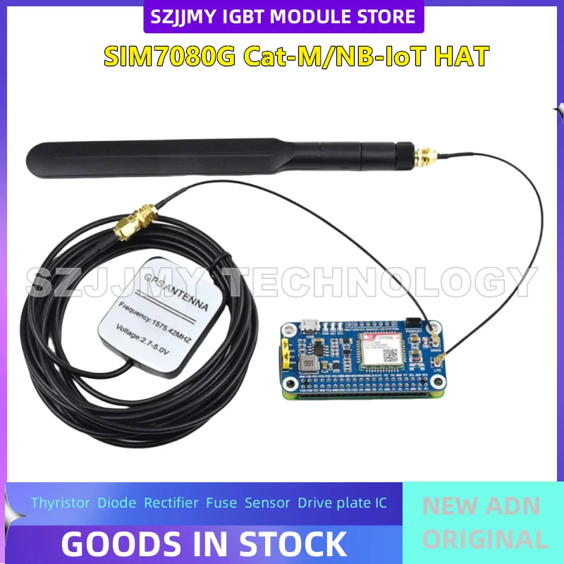 Плата расширения Raspberry Pi NB IoT/Cat-M (eMTC)/GNSS Модуль SIM7080G глобальной связи НОВЫЙ