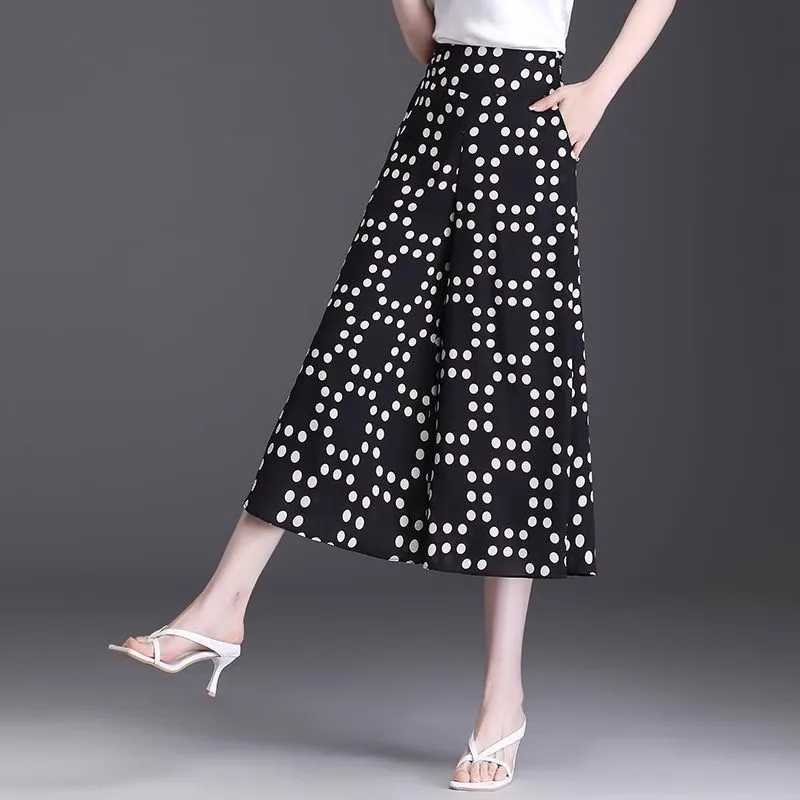 

Stylish Pocket Chiffon Skirt For Women Clothing 2023 New Summer Large Size Dance Skirts High Waist A-line Stretch Skirt AC692