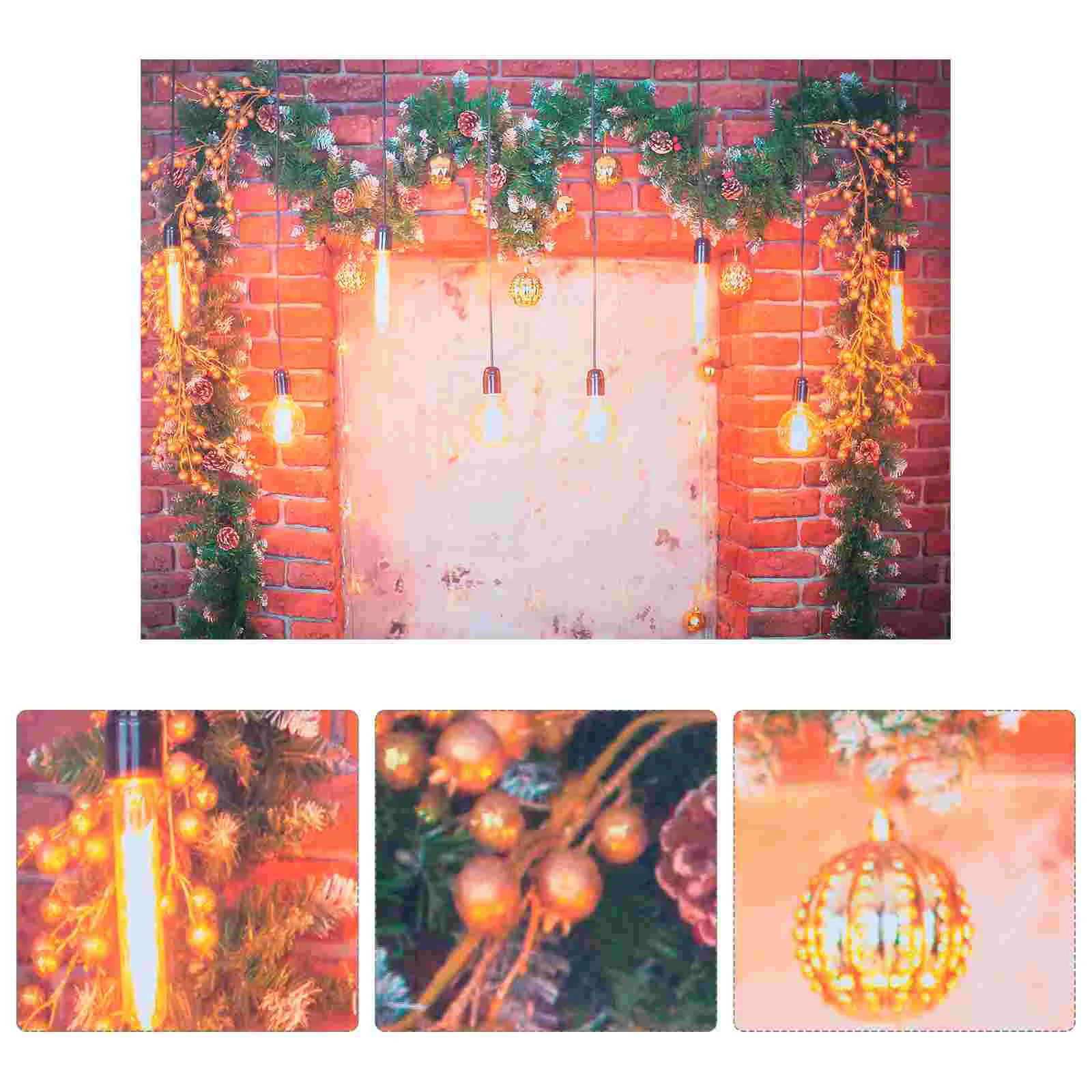 

Tapestry Wall Christmas Hanging Photohome Backdrop Props Photography Fireplace Merry Holiday Prop Decorationfestival Decorations